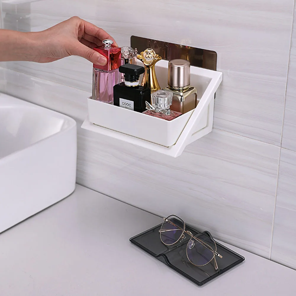 Пластиковый стеллаж для хранения корзина ювелирных изделий в ванную