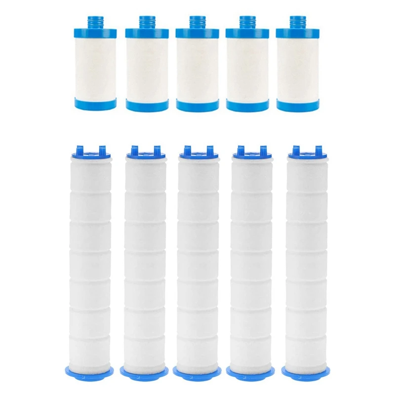 

5 Piece Hand Shower Filter Shower Filter Core Water Purifier & 10 Pcs Impurity Rust Sediment Washing Machine