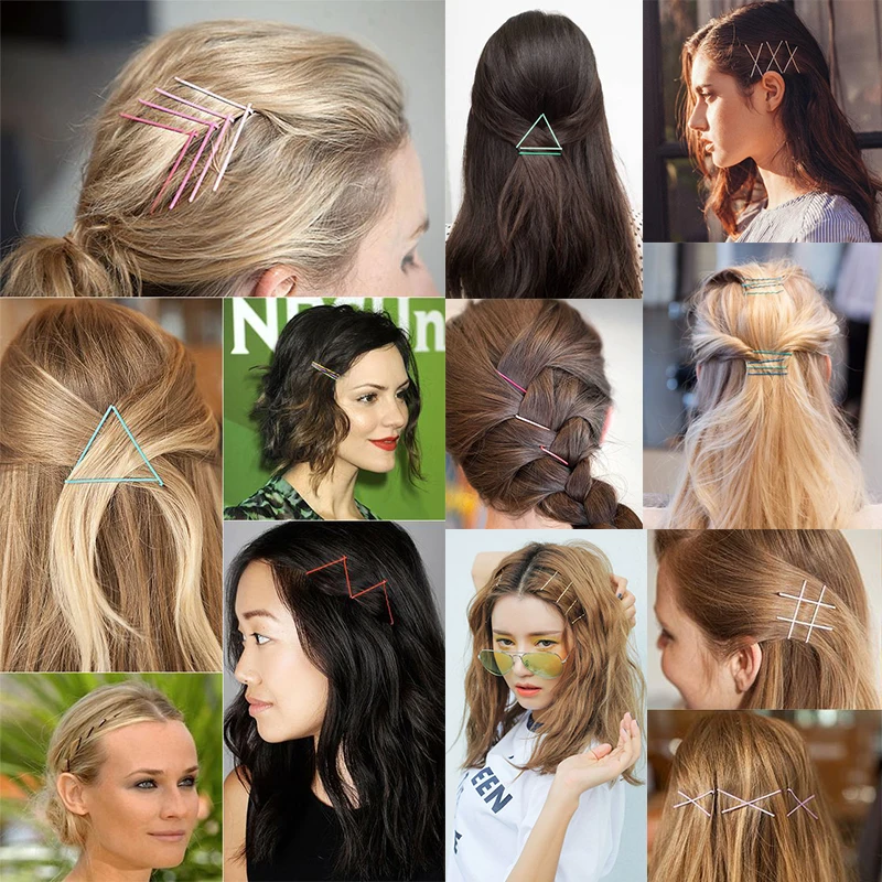 YYOUFU новые милые коробки упакованы черные Красочные Металлические Заколки для