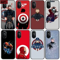 anime superhero clear phone case for huawei honor 20 10 9 8a 7 5t x pro lite 5g black etui coque hoesjes comic fash design
