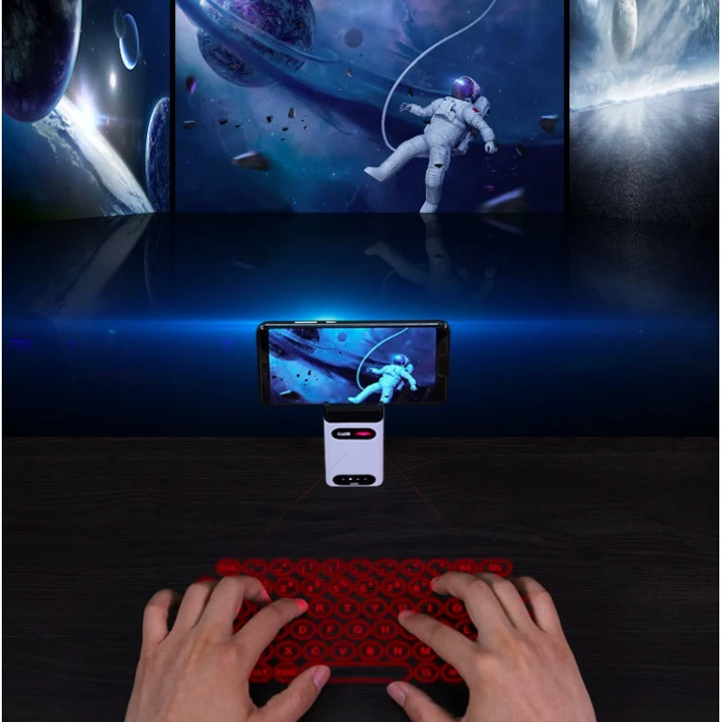 Laser Keyboard Virtual Bluetooth Projection with Mouse/Power Bank For Android IOS Phone Tablet PC Laptop | Компьютеры и офис