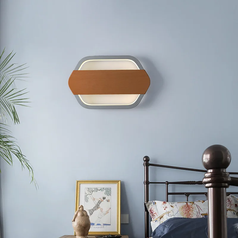 

modern led wood wandlamp wall lights abajur monkey lamp bedroom