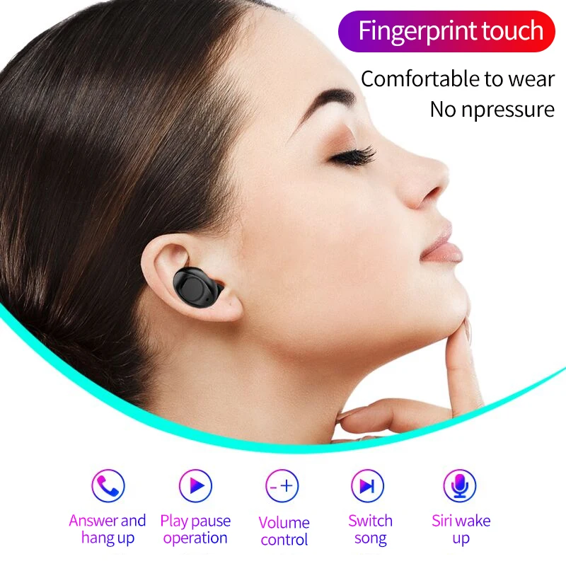 Беспроводные Bluetooth наушники NBX V12 5 0 TWS стереогарнитура спортивная