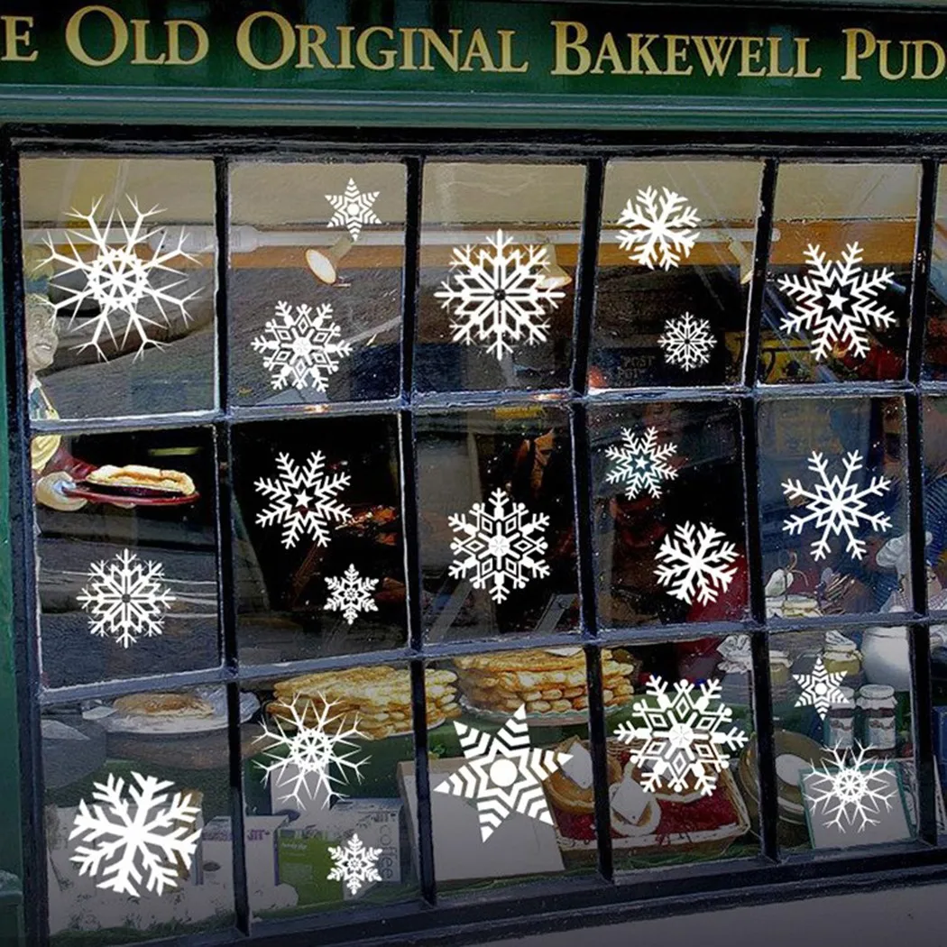 

1*Wall Stickers Christmas Decorations Christmas Win-dow Stickers Snowflake Wall Sticker Suitable For All Smooth Material