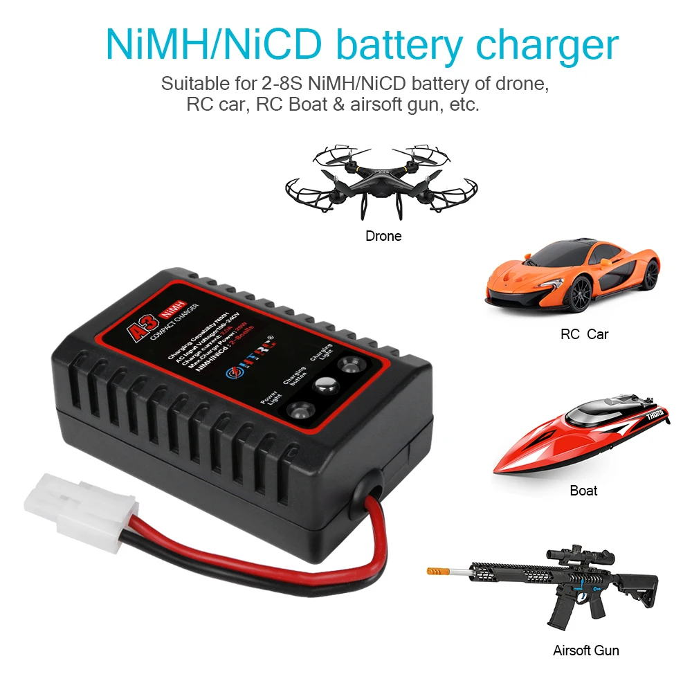 HTRC A3 20W Compact Charger with Tamiya Plug for RC Car Boat 2-8s NiMH Battery | Игрушки и хобби