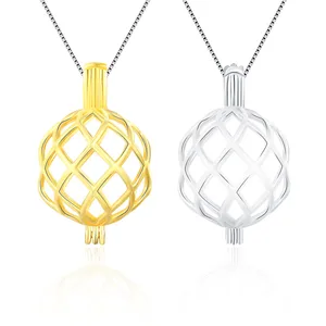 Женский кулон в форме шара CLUCI, большая витая Подвеска из стерлингового серебра 925 пробы, Очаровательная Подвеска Бижутерия с жемчугом, медальон SC170SB