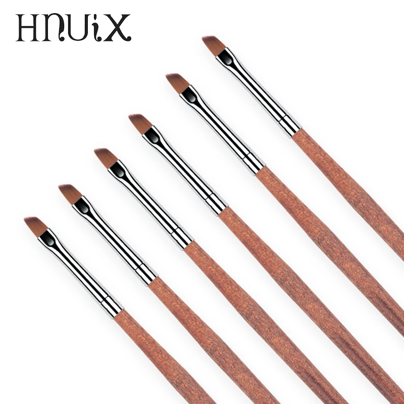 Nail Art Brush Pen Head Oblique Nylon Hair Acrylic UV Gel Varnish Builder Painting Drawing Tips Art Design Manicure Tool