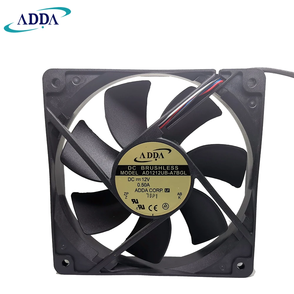 Кулер для центрального процессора ADDA AD1212UB A7BGL 12025 с высоким воздушным потоком