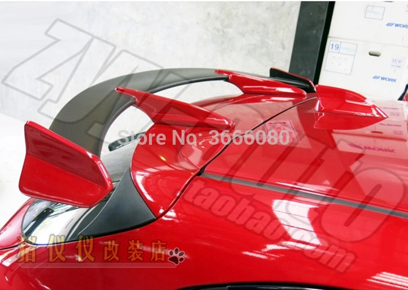 Задний спойлер для Mazda 3 Axela hatchback 2013 2018 из ФАП материала Неокрашенный крышка
