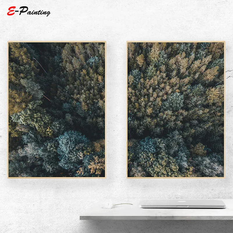 Настенная картина в скандинавском стиле постер на холсте Австрийские Альпы