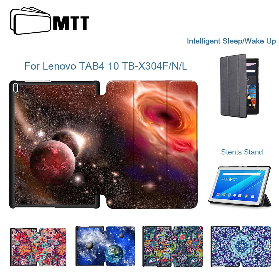 MTT планшетный чехол для lenovo Tab 4 10 TB-X304 TB-X304F TB-X304N 10,1 дюймов из искусственной кожи с откидной крышкой и подставкой TB-X304L Funda