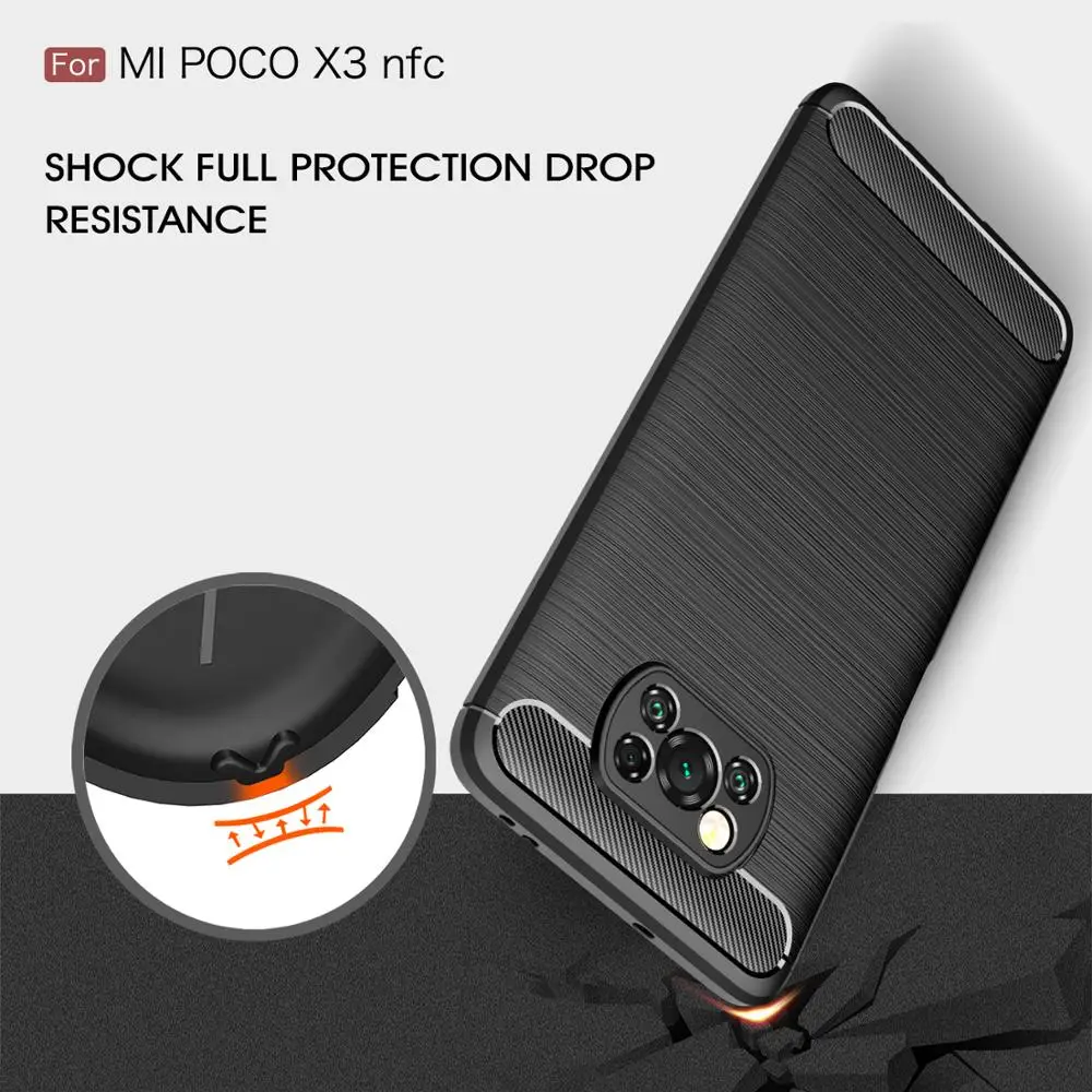 

For Xiaomi Poco X3 NFC Case For Xiaomi M2 X2 F2 Pro Red Mi Note 9 9S 8 Mi Note 10 Lite Ultra Cover Soft Mobile Phone Accessories