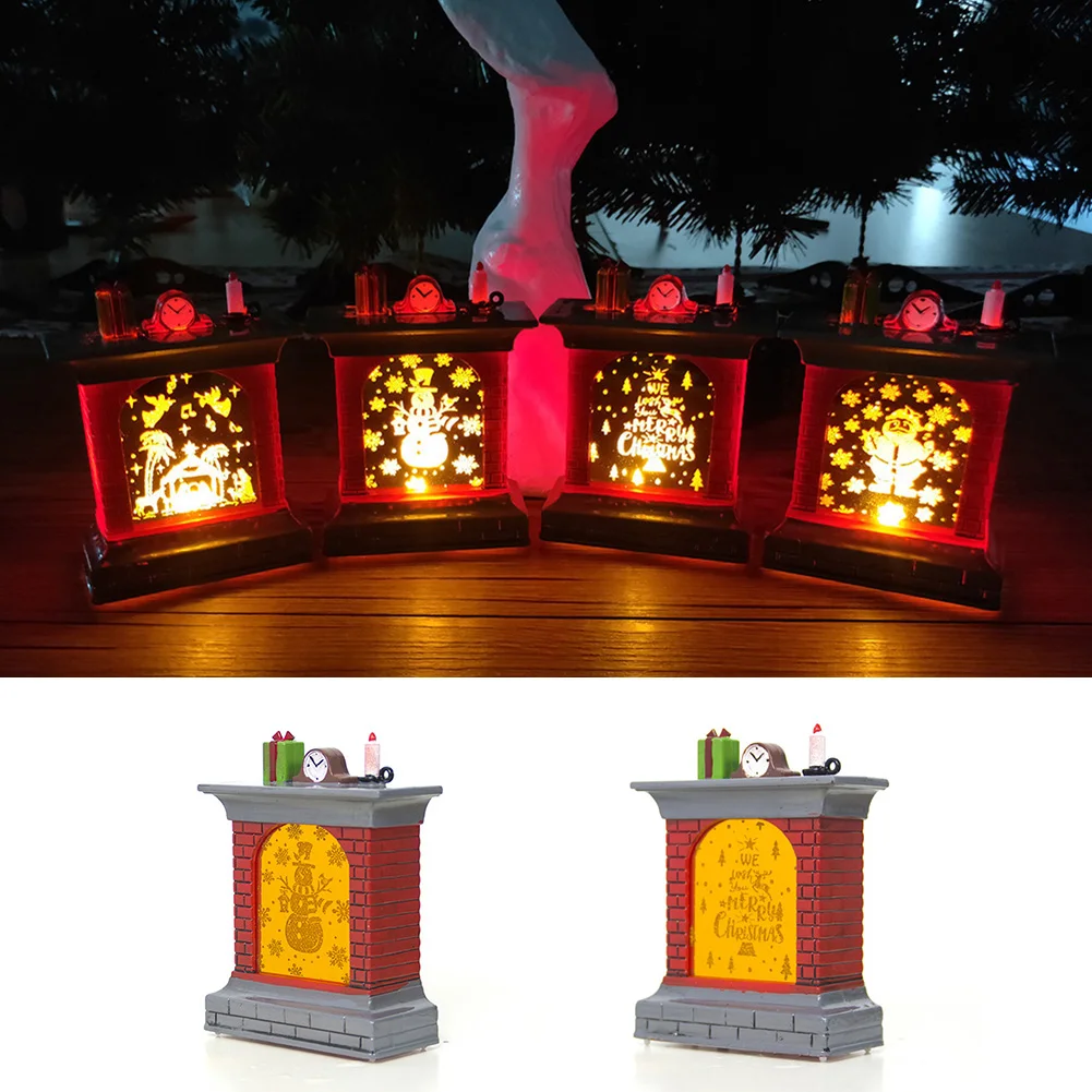 

Lights Christmas fireplace ornament Kerstversiering Decoraties Tafel Verlichting