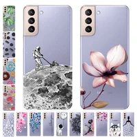 for samsung galaxy s21 fe ultra plus 5g case transparent tpu silicone soft cartoon case for samsung s21fe 5g s 21 phone cover