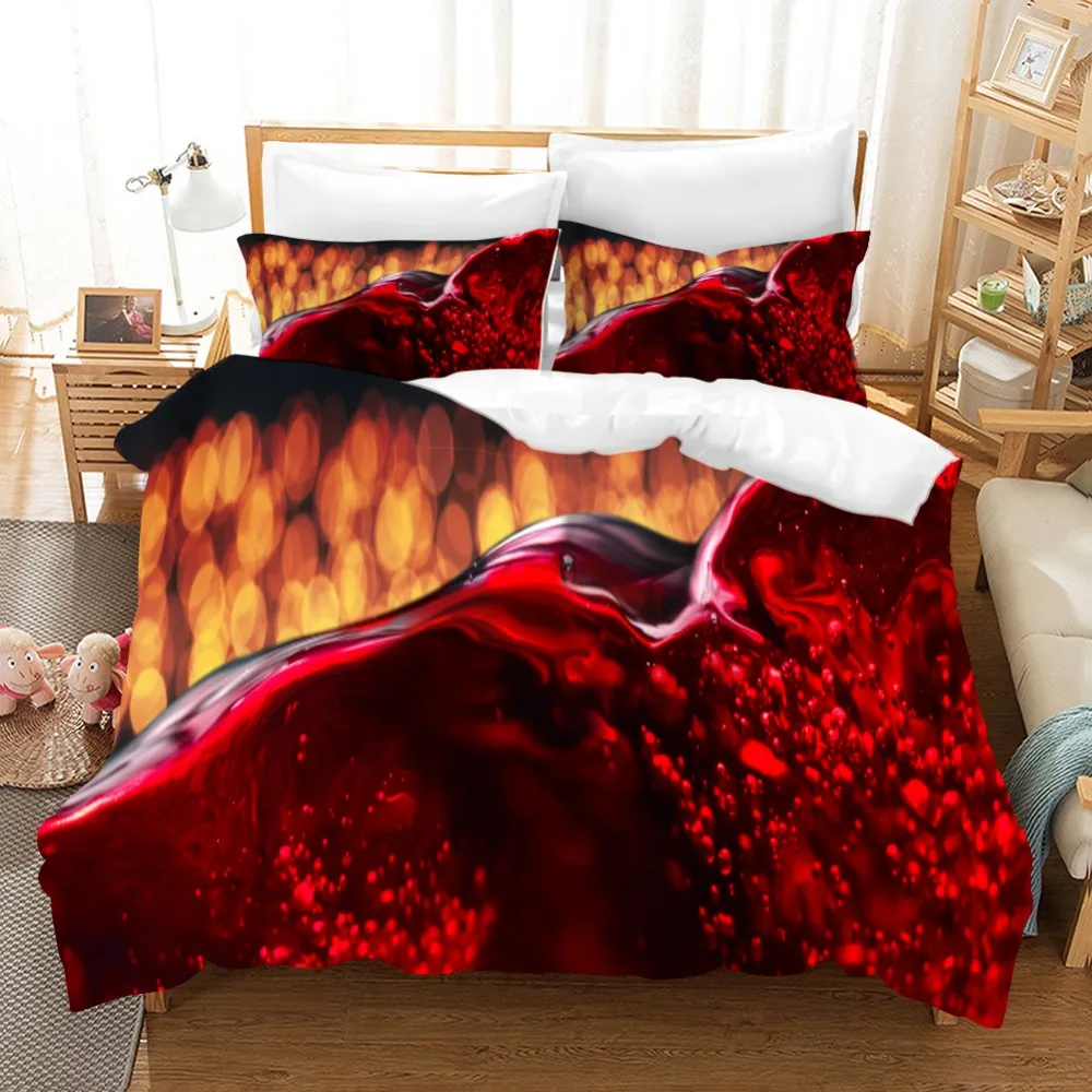 Красное вино постельные принадлежности комплект 2/3 шт покрывало из микрофибры s