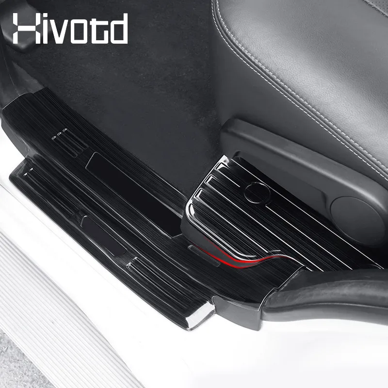 Накладка на порог Hivotd защита из нержавеющей стали для модификации автомобиля