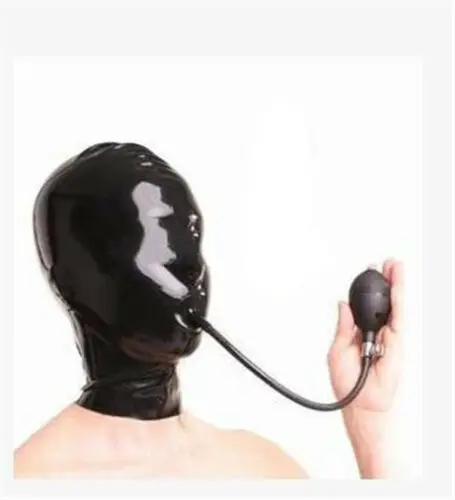 Латекс полное покрытие латексная маска с надувание головка специальная одежда