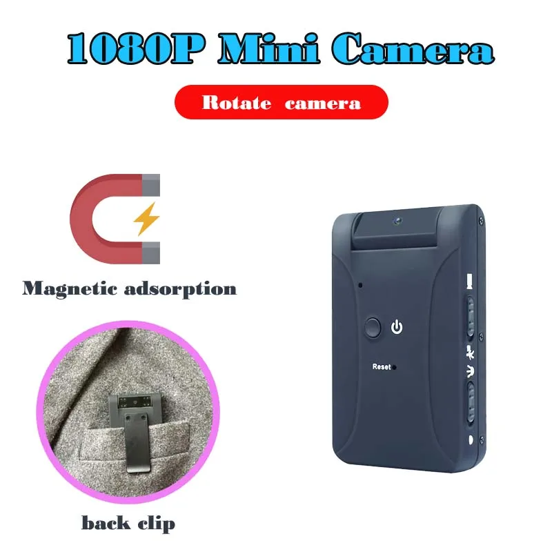 

Mini Camera Body Camera Portable Camcorder Magnetic Adsorption Motion Camera Dynamic Detection of Nnight Vision Video Cam