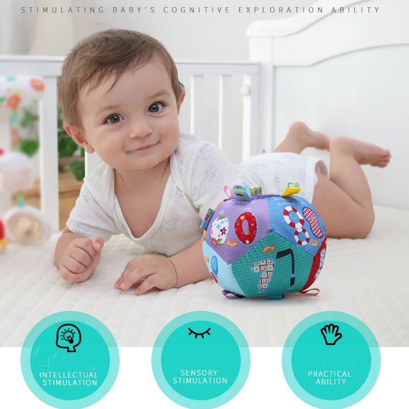 Обучающая игрушка Детские цифры цветной обучающий мяч Монтессори мотор обучение