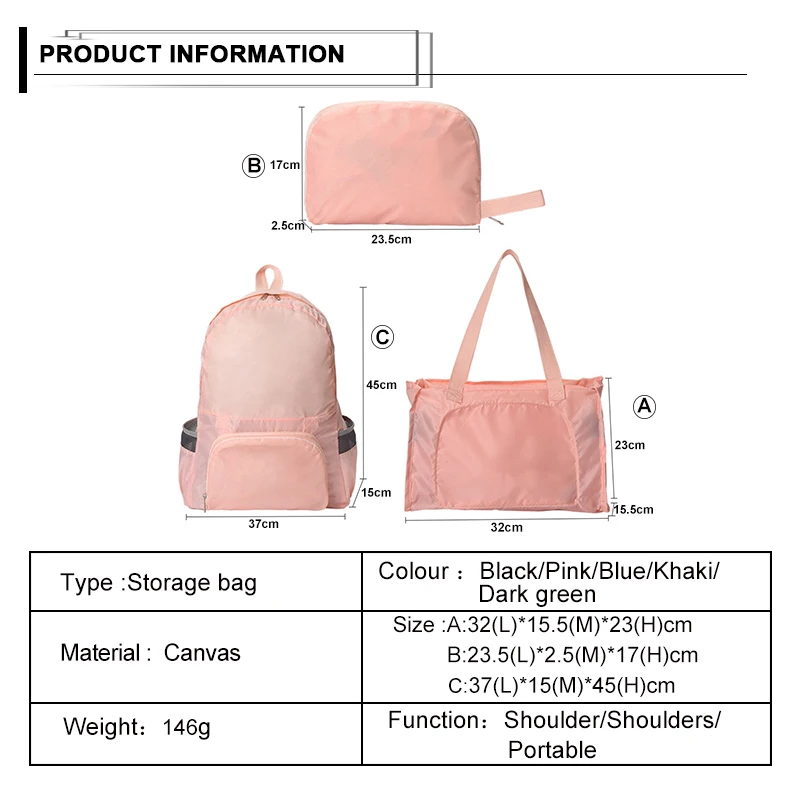 Универсальный Водонепроницаемый складной рюкзак унисекс легкий для спорта на