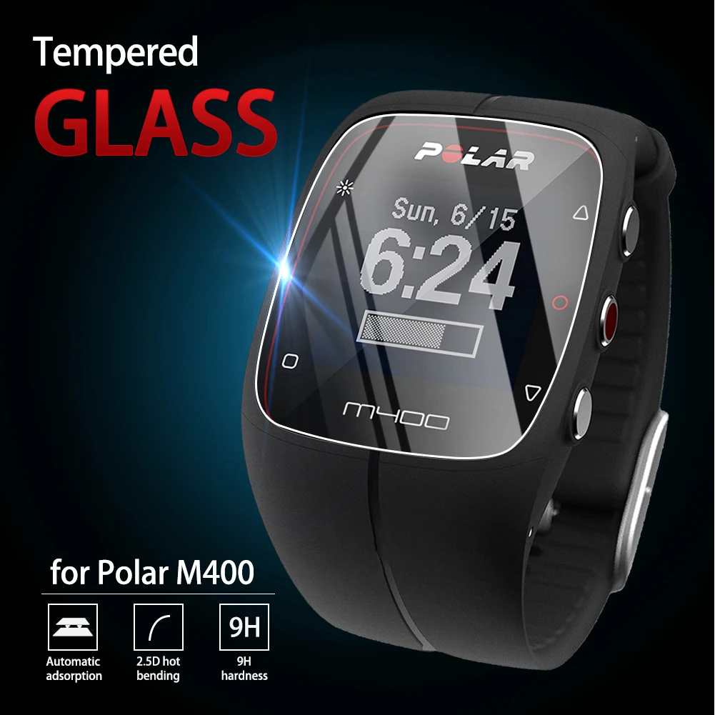 1/3/5Pcs 9H Tempered Glass For Polar M400 Scratch-Resistant Screen Protector Film Smartwatch Accessories | Электроника