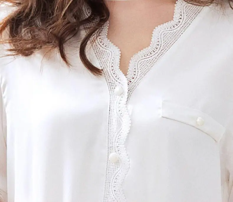 

Summer Lady Night Dress Lace Trim Mini Nightgown Satin Sleepwear V-neck Nightdress Casual Home Dressing Gown Negligee