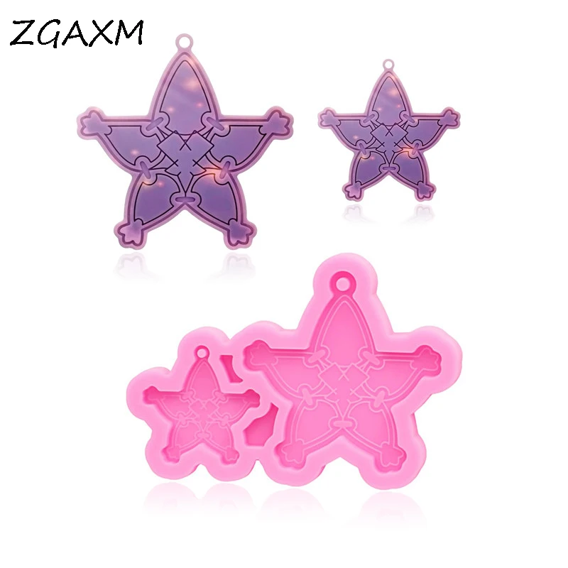 

LM 1144 Earring Kawaii Keychain Silicone Mold Necklace Resin Polymer Clay Silicon Mold Shiny Wayfinder Kingdom Hearts Mold
