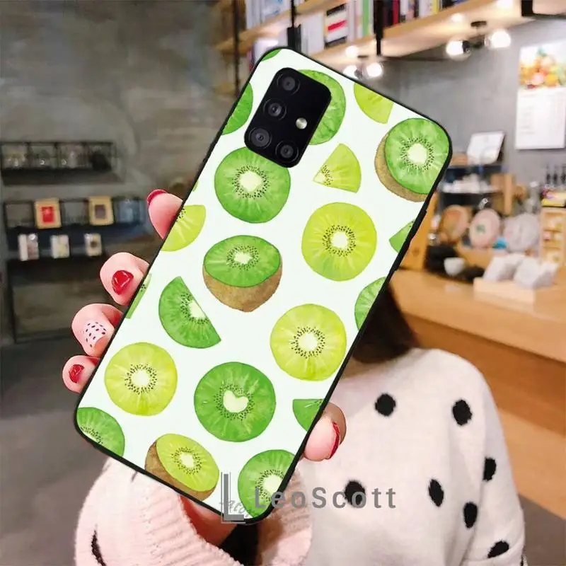 

Kiwi fruit Phone Case For Samsung A32 A51 A52 A71 A50 A12 A21S S10 S20 S21 Plus Fe Ultra