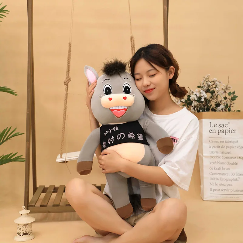 

Creative Donkey Plush Doll Toys Fashion Down Cotton Plush Stuffed Doll Animal Baby Sleeping Pillow Cushion Kids Girls Boys Gifts