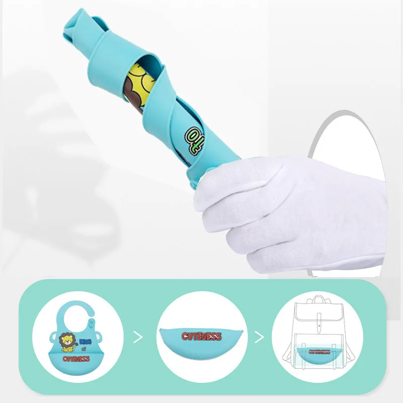 Новое поступление мягкие силиконовые детские нагрудники регулируемые красочные