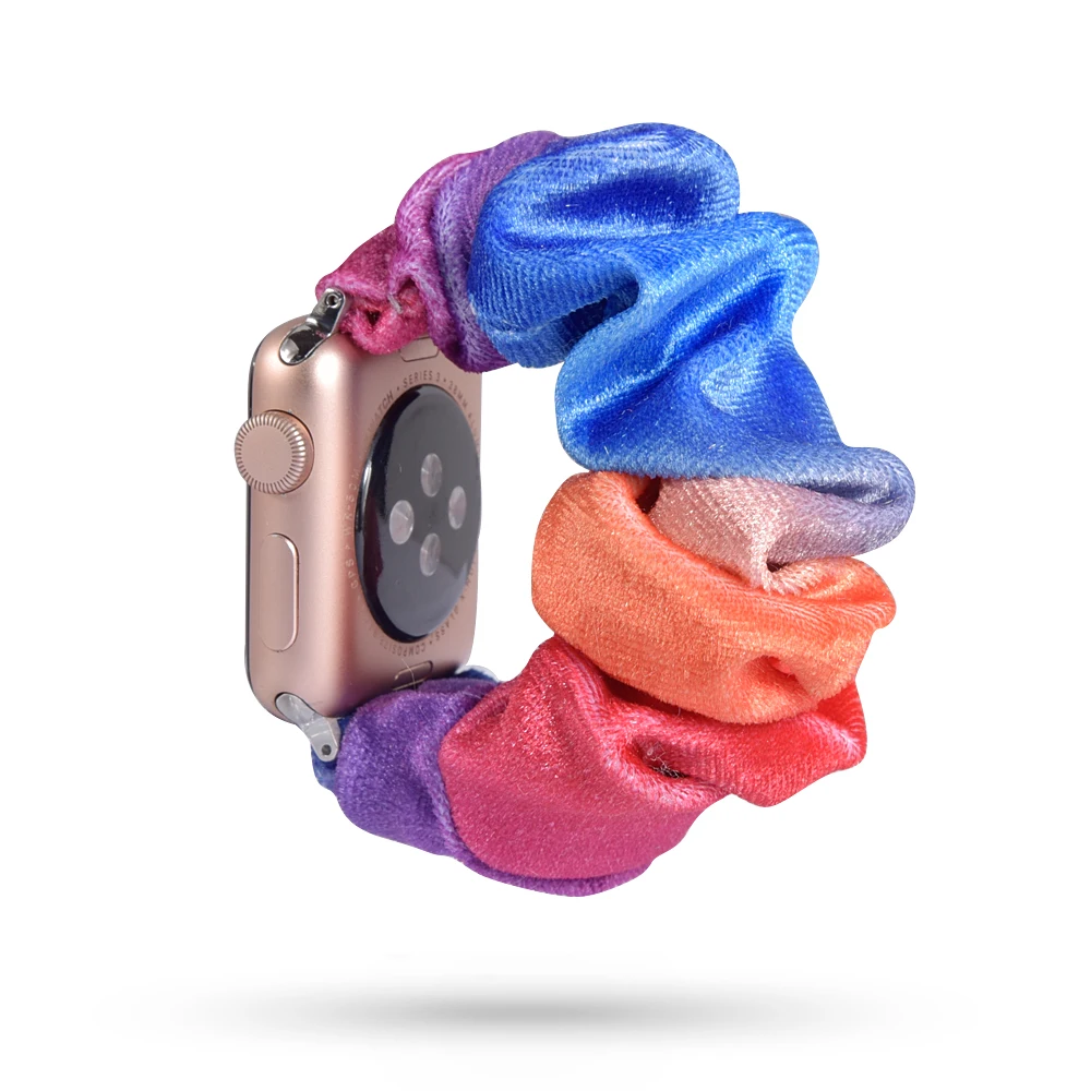 Растягивающийся эластичный ремешок для часов Apple Watch 38 мм/40 мм 42 мм/44 мм Повседневный женский браслет для девочек для iwatch - Цвет ремешка: 58