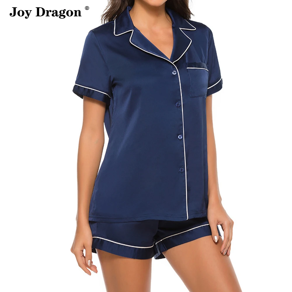 Two Piece Set Women Summer Pijamas Verano Ropa De Mujer Satin Pajamas Kobieta Sukienka Abbigliamento Donna Roupas Femininas