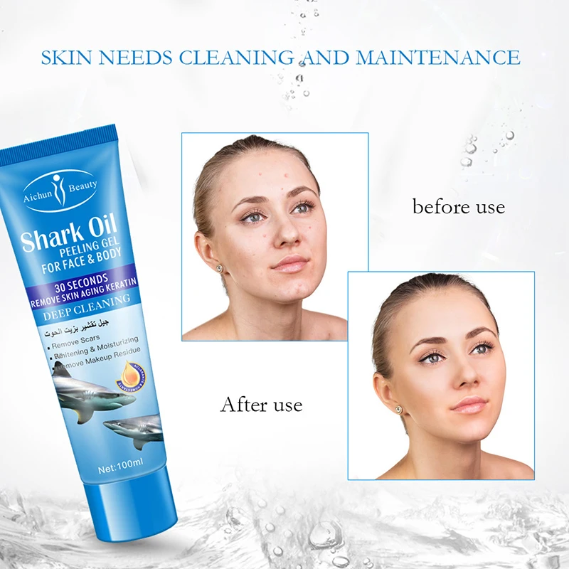 100 мл пилинг гель Глубокая очистка Romove омертвевшие клетки удаление забитых пор