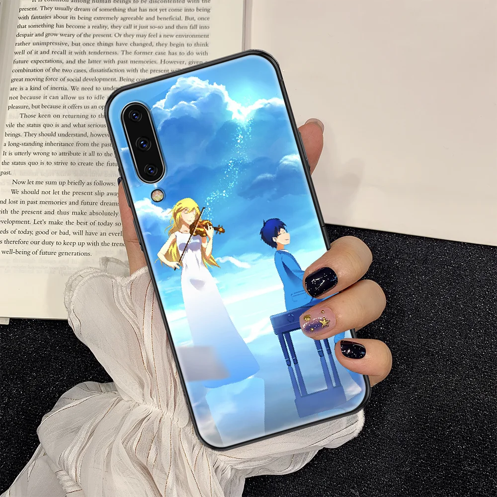 

Your Lie in April Anime Phone case For Samsung Galaxy A 3 5 7 8 10 20 21 30 40 50 51 70 71 E S 2016 2018 4G black painting