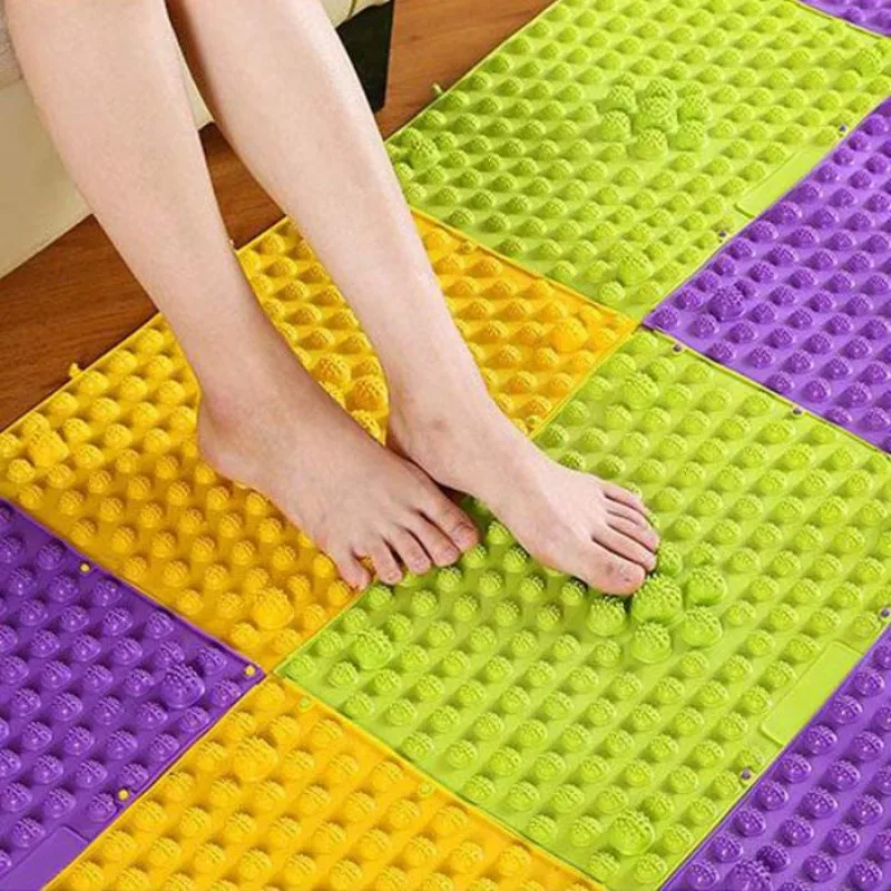 High-Quality yoga mat Toe Pressure Circulation Plate Blood Mat For Massager 30x40cm Reflexology Foot Massage Pad Durable |
