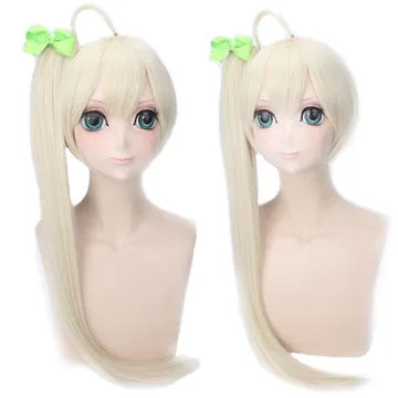 

Anime In solitude where we are least alone Cosplay Costume Cute Girl Loli Kasugano Sora White Kimono Wig Dress Bowknot Belt Sock