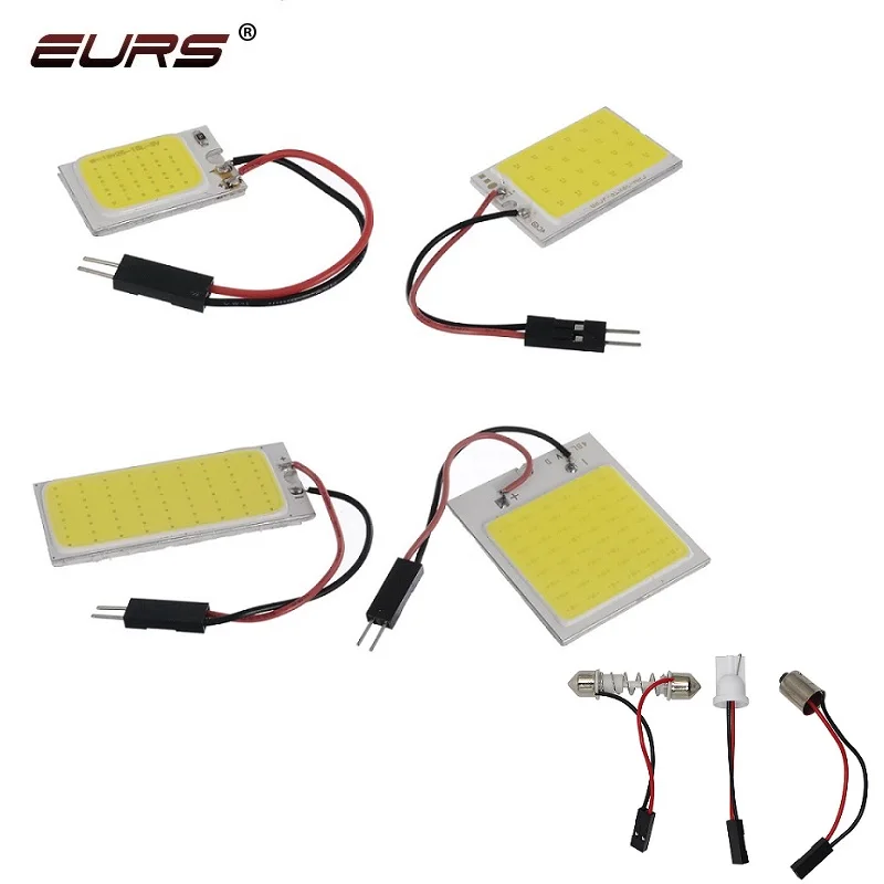 Автомобильная светодиодная панель W5W T10 C5W BA9S 16 24 36 48SMD лампа для салона автомобиля