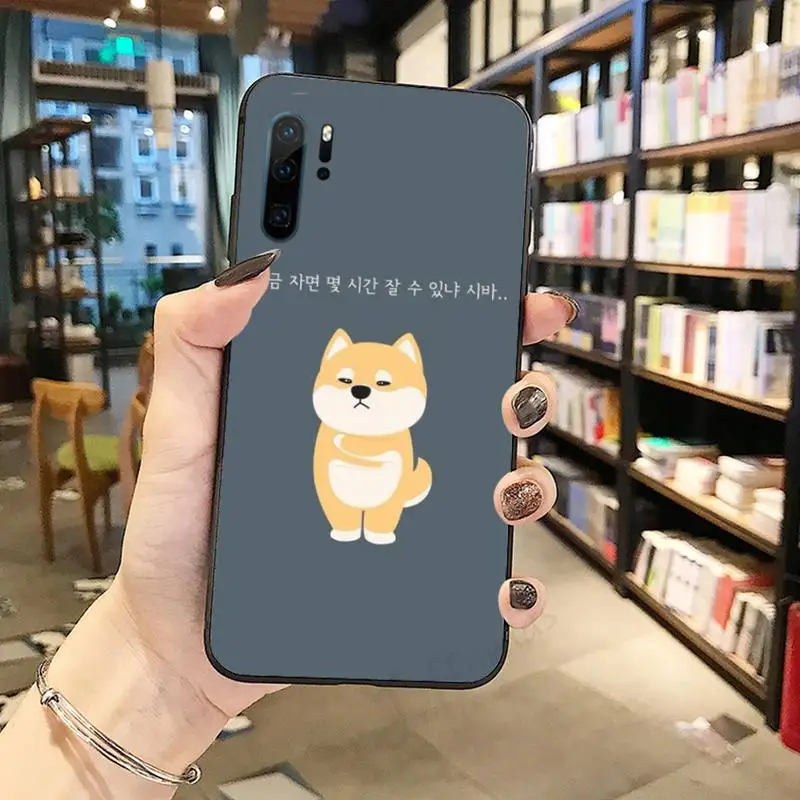 

Japanese cartoon corgi Phone Case Funda For Huawei P9 P10 P20 P30 Lite 2016 2017 2019 plus pro P smart