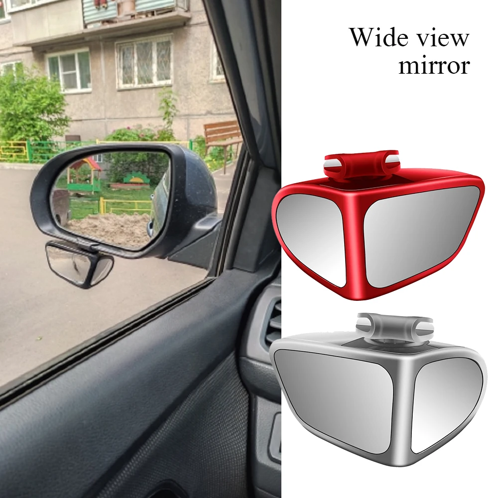 

360 Degree Car Reversing Small Round Mirror Front And Rear Wheel Wide-Angle Mirror Double-Sided Auxiliary Rearview