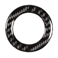 car soft carbon fiber steering wheel emblem ring cover trim for tiguan 2010 2016
