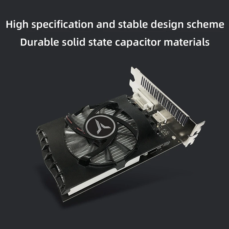 Yeston GT1030 4G Graphics Card D4 Speed Version 2100MHz 4G/64Bit/DDR4 High-Definition Computer Game DVI Desktop Graphics Card