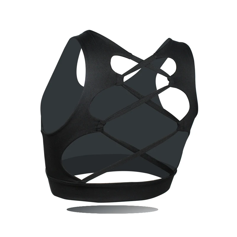 

Women Sports Bra Shockproof Sexy Mesh Breathable Sports Top Female Gym Fitness Sports Underwear Female Hollow Running Yoga Bra