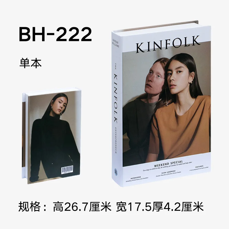 

Modern Simulation Fashion Book Home Decor Club Hotel Model Room Study Soft Fake Book Decoration For Women's Living Room Props
