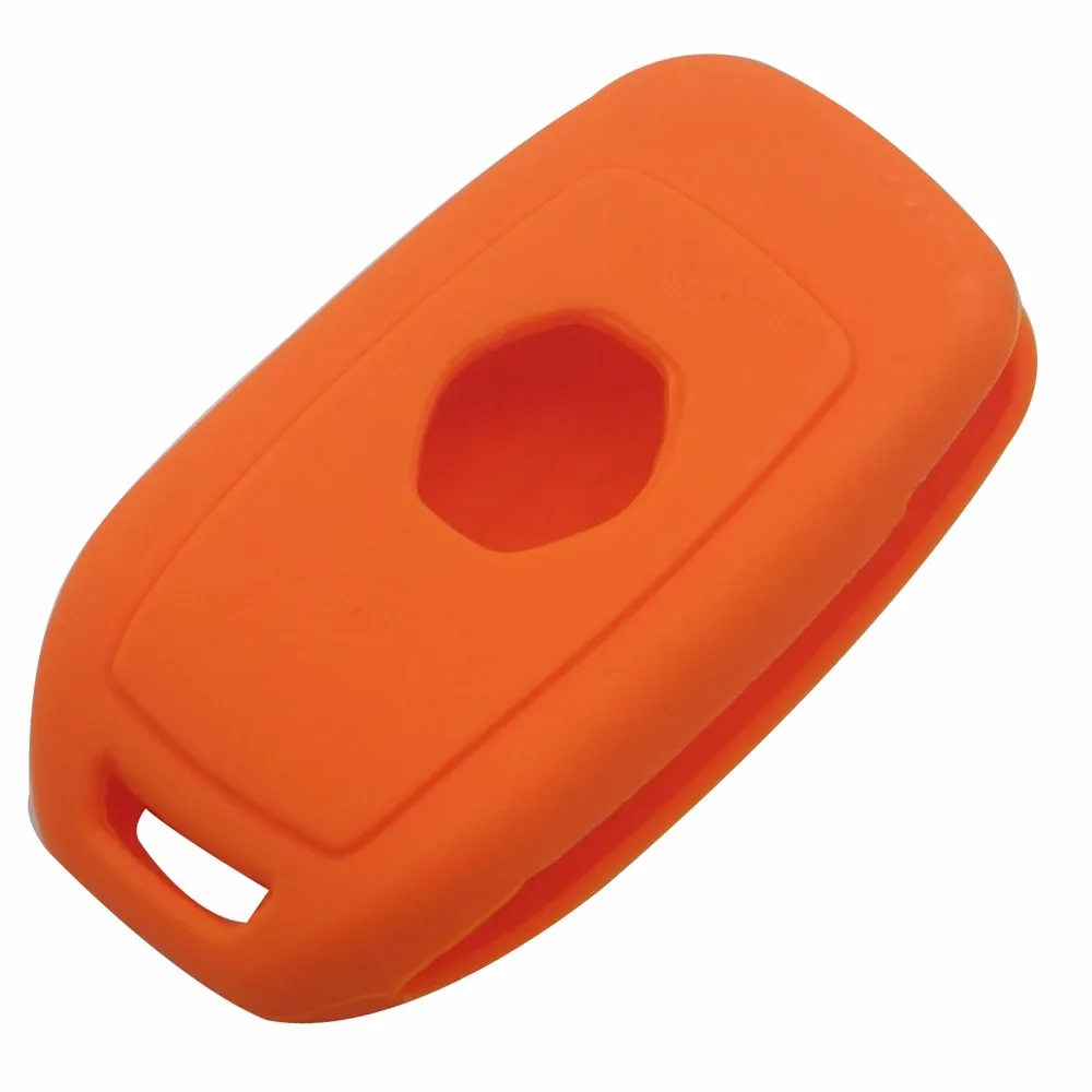 

jingyuqin 3 buttons silicone car key cover case shell For Renault Megane