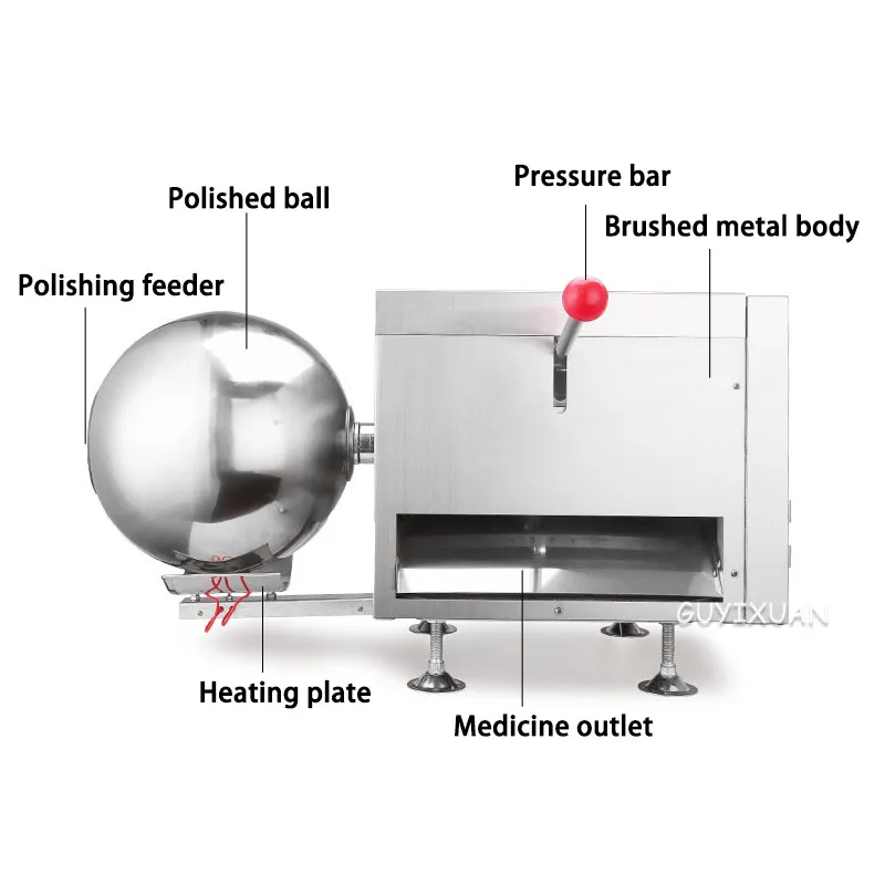 

Traditional Chinese Medicine Pill Making Machine Small Semi-automatic Multifunction Flatten Rubbing Pill Polishing Equipment