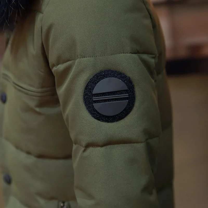 

Winter in the large-coat male hooded men's jacket male hair collar cotton jacket