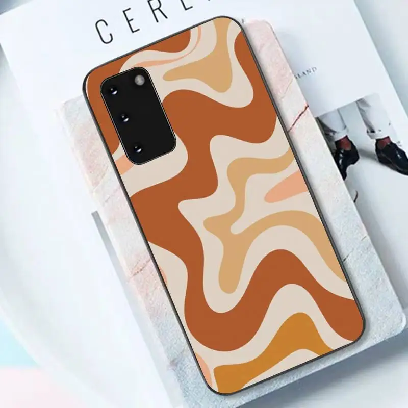 

Liquid Swirl Abstract Pattern in Beige and Sage Green Phone Case for Samsung S 5 6 7edge 8 9 10 20 21 plus lite UlTRA case