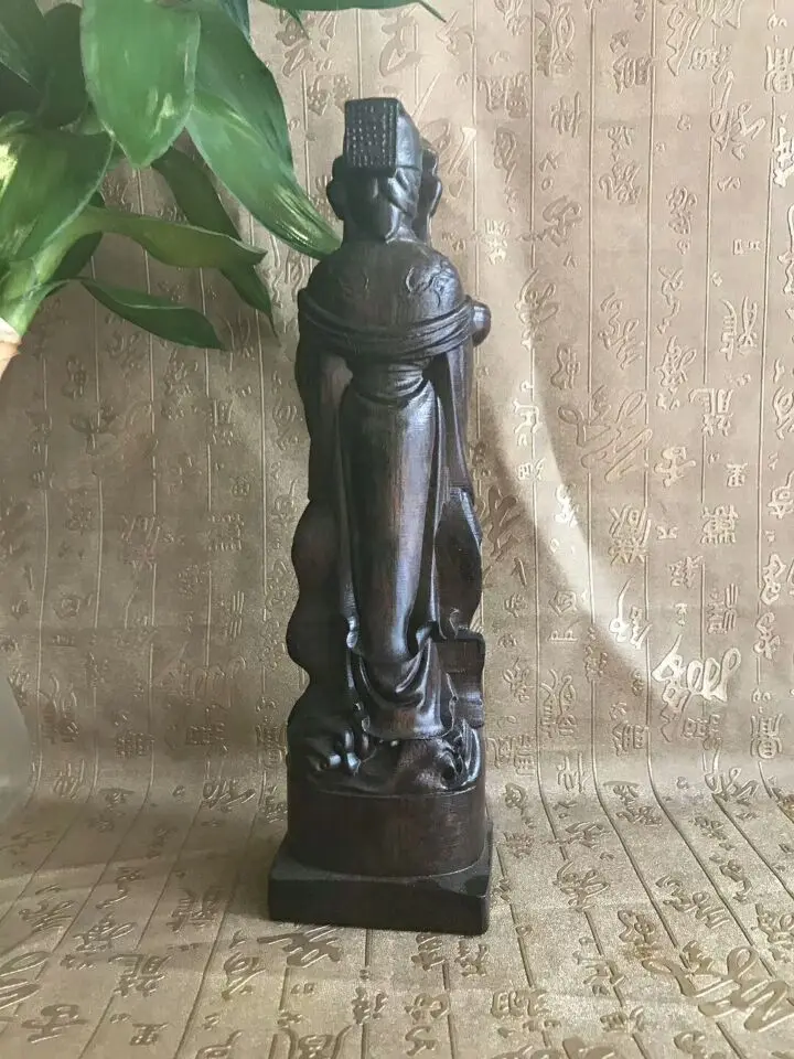 

22CM TALL # BLESS FAMILY SAFETY HEALTH LUCK TALISMAN HOME EFFICACIOUS PROTECTION SEA GODDESS MEIZHOU MAZU WOOD CARVING STATUE