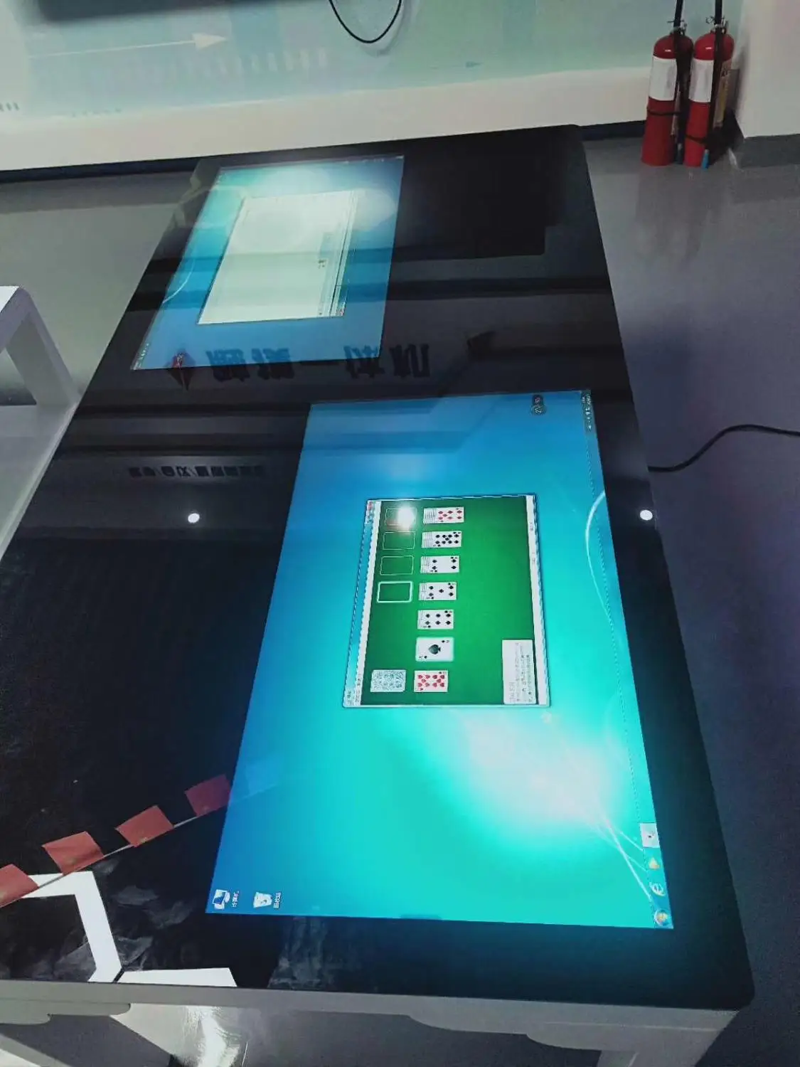 Настенные ЖК мониторы 50 ''дюймовый сенсорный экран вывески дисплей