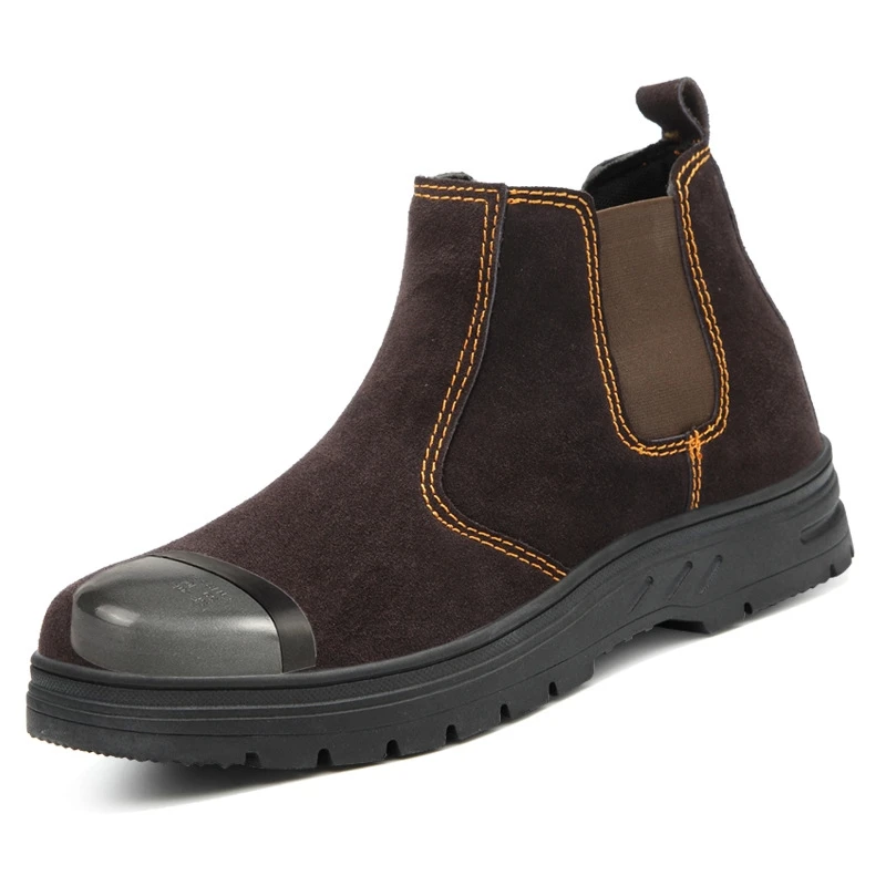 Мужские рабочие ботинки со стальным носком нескользящие Мужская защитная обувь